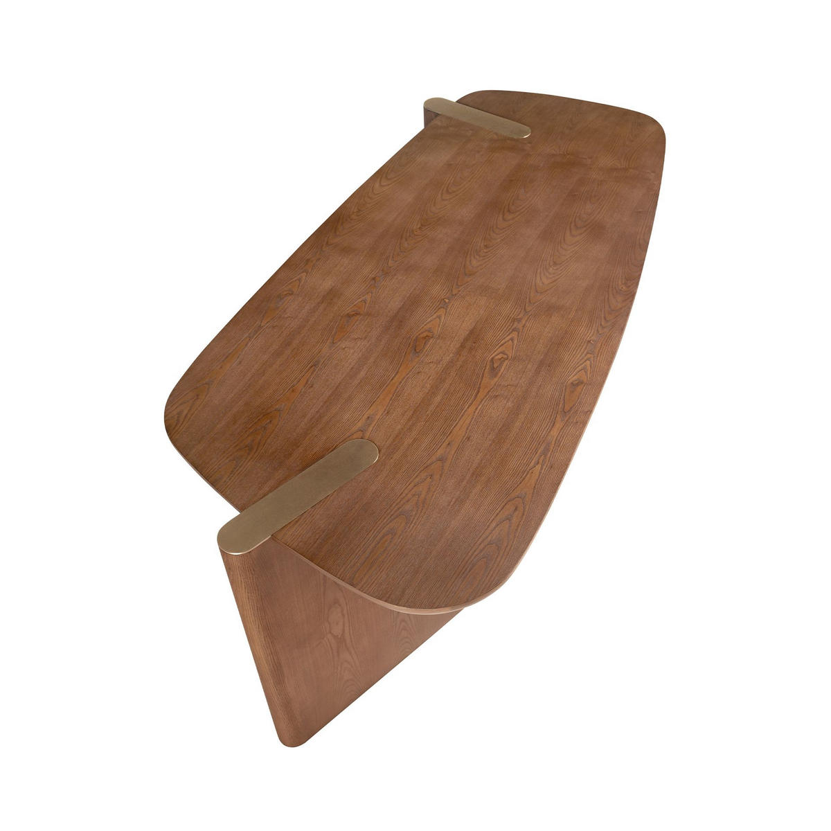 SCHREIBTISCH aus hellem Nussbaum 180/80/75 cm - Nussbaumfarben/Walnussfarben, Holz (80/180/75cm) - ANGEL CERDA