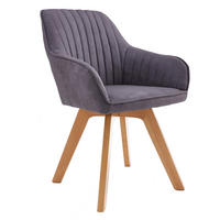 ARMLEHNSTUHL LIVORNO Microfaser Grau - Grau, Textil (62/84/62cm) - riess-ambiente