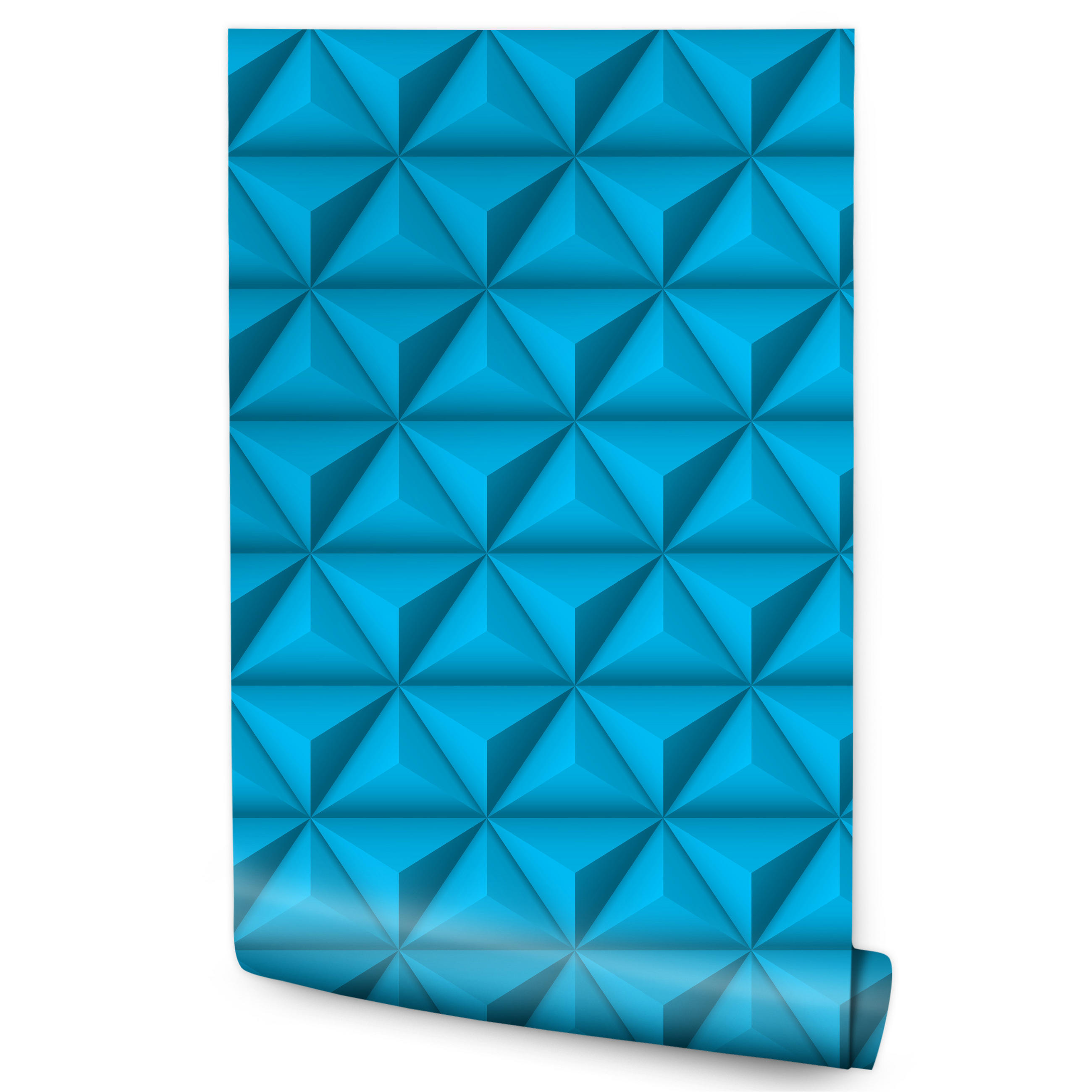 Muralo Vliestapete Blau, Türkis 50x1000 cm