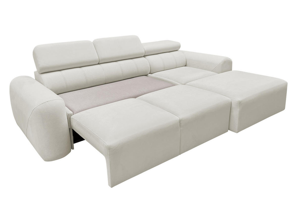 ECKSCHLAFSOFA Volare I, Seite: Links - Hellgrau, Holz/Textil (269/182cm) - MIRJAN24