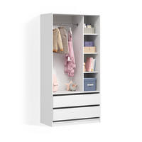 KINDERKLEIDERSCHRANK Trento Weiß 100 x 200 cm mit 2 Schubladen - Weiß, Holzwerkstoff (100/200/50cm) - Livinity®