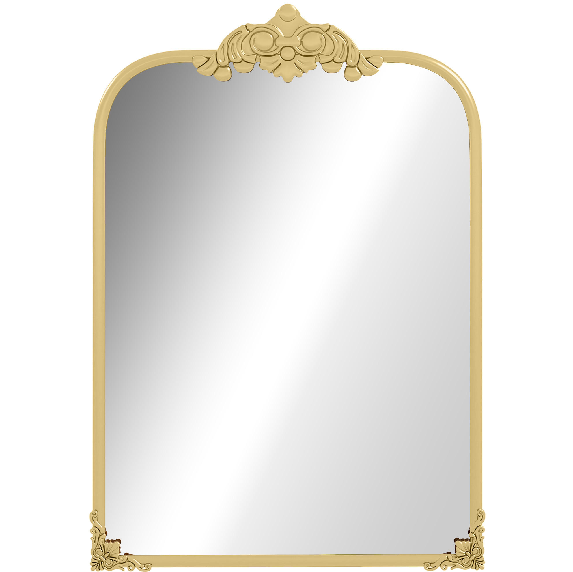 WANDSPIEGEL 60/3/87 cm Gold aus Glas mit Barockstil - Goldfarben, Glas (3/87/60cm) - OKWISH