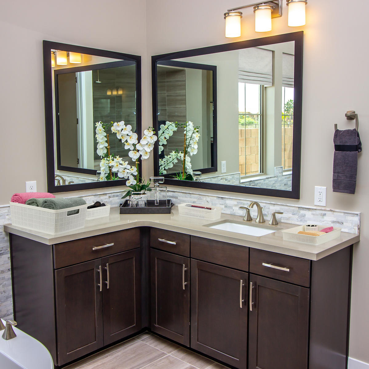 10-DIELNY zásuvkový organizér - biela, plast (35/13/28.5cm) - Relaxdays