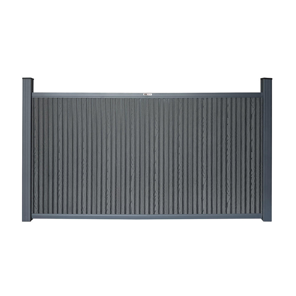 SICHTSCHUTZZAUN CALLADO PREMIUM - 115 cm, 1 x Element + 2 x Pfosten - Anthrazit, Kunststoff (200/115cm) - Home Deluxe