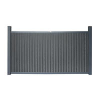 SICHTSCHUTZZAUN CALLADO PREMIUM - 115 cm, 1 x Element + 2 x Pfosten - Anthrazit, Kunststoff (200/115cm) - Home Deluxe