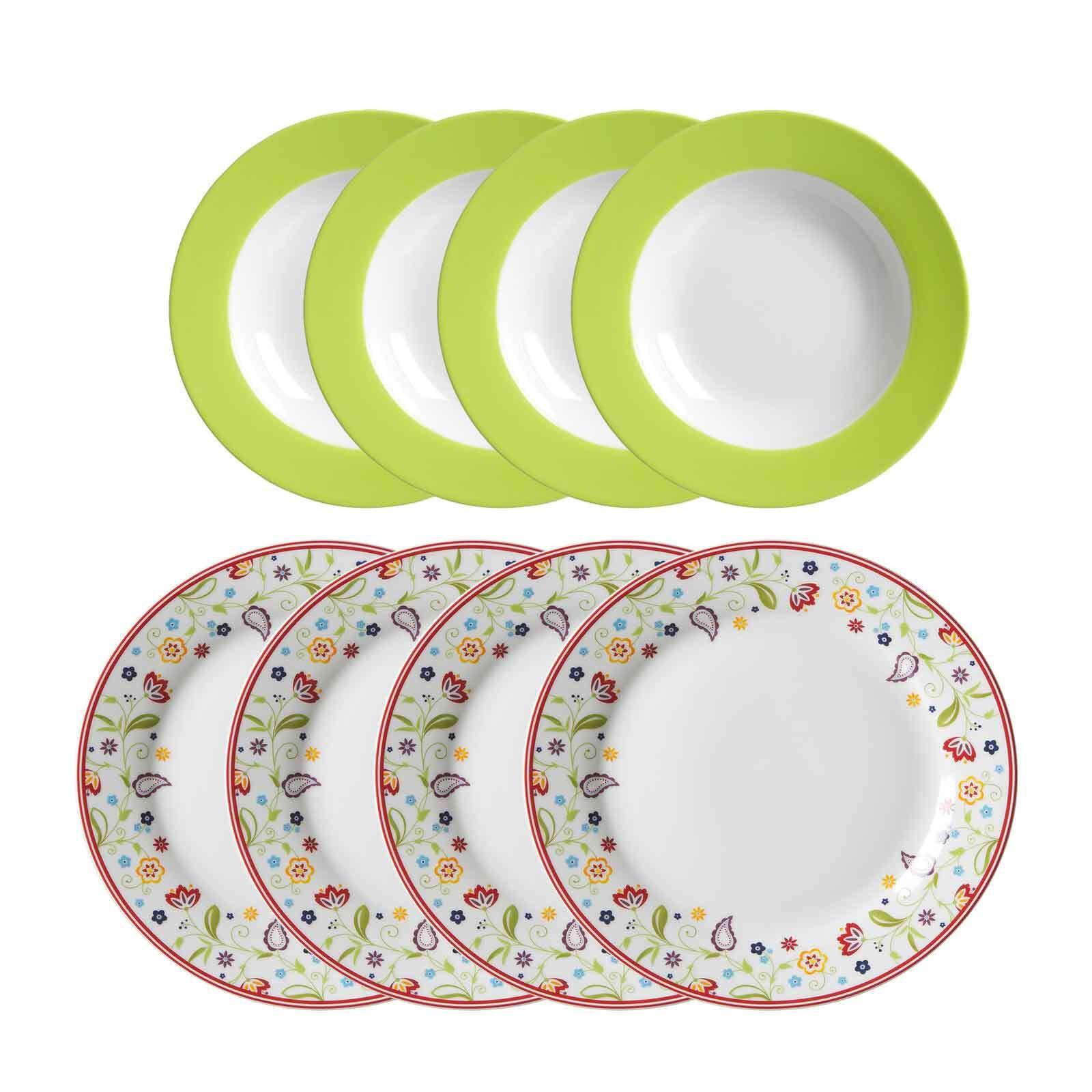 TAFELSERVICE Shanti Doppio bunt 8er Set - Multicolor, Keramik (1/1/1cm) - Ritzenhoff Breker