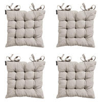 SITZKISSEN Panama - Beige - 46/46/8 cm - 4er-Set - Beige, Textil (46/8/46cm) - Madison