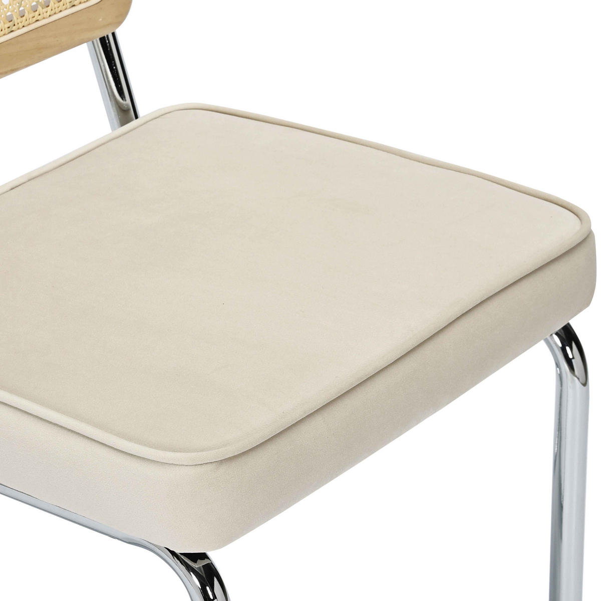 STÜHLE 2-tlg., Beige - Beige, Textil (45/96/55cm) - Oviala