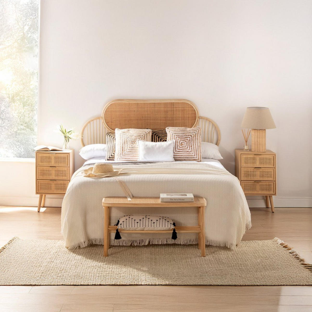 NACHTTISCH 3 SCHUBLADEN Alis Natürlich 42 cm x 71 cm - Naturfarben, Holzwerkstoff (42/71/35cm) - Klast Home