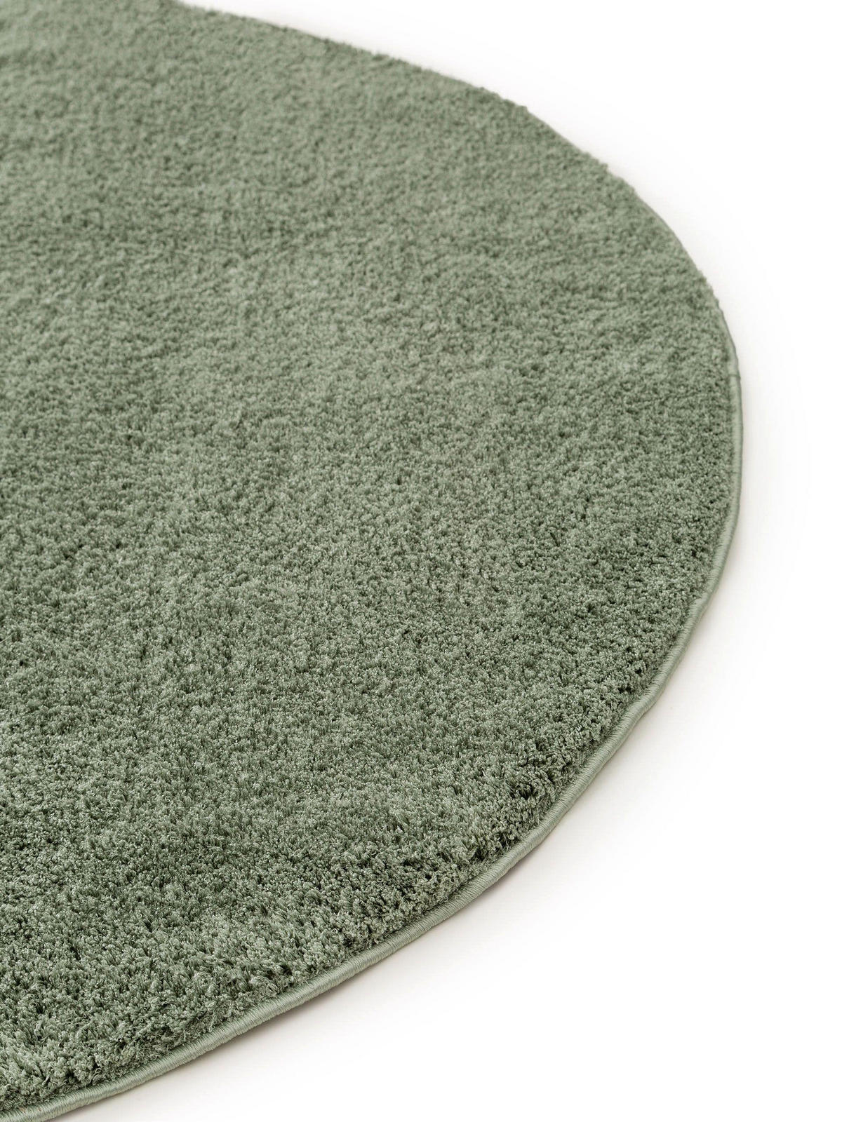 HOCHFLORTEPPICH rund Soda Hellgrün ø 200 cm rund - Hellgrün, Textil (200/200cm) - benuta Nest