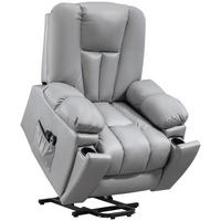 SESSEL mit Aufstehhilfe, Dunkelgrau - Dunkelgrau, Textil (96/106/94cm) - HOMCOM