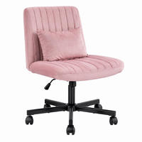 BÜROSTUHL höhenverstellbar Stoff Light Pink - Pink, Kunststoff (25.2/33/21.5cm) - Meubliv