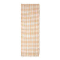 TEPPICHLÄUFER Vichy-Karo Baumwolle 66/200 cm - Beige, Textil (66/200cm) - Homescapes