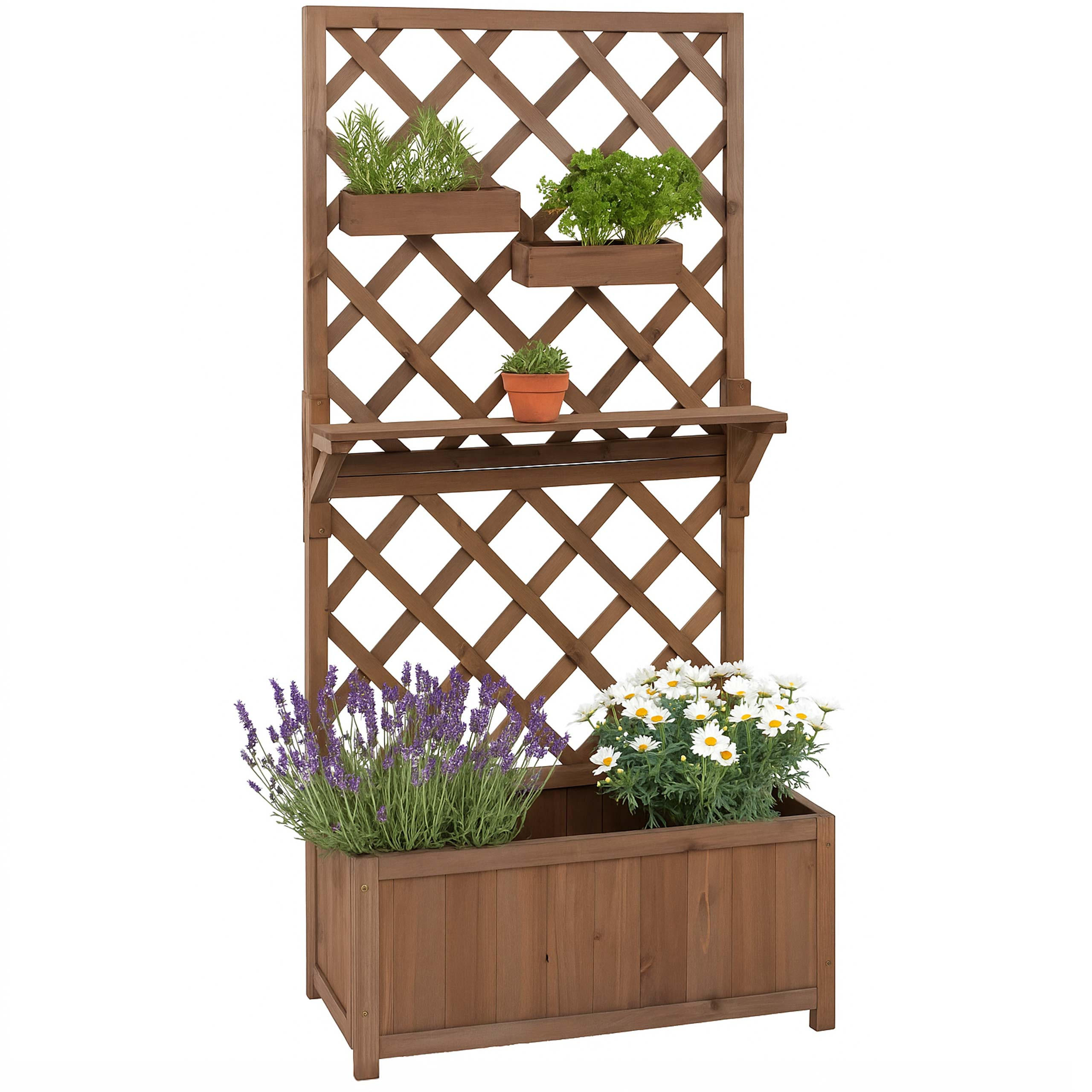 HOCHBEET 135x70x30cm Braun - Braun, Holz (70/135/30cm) - PROREGAL