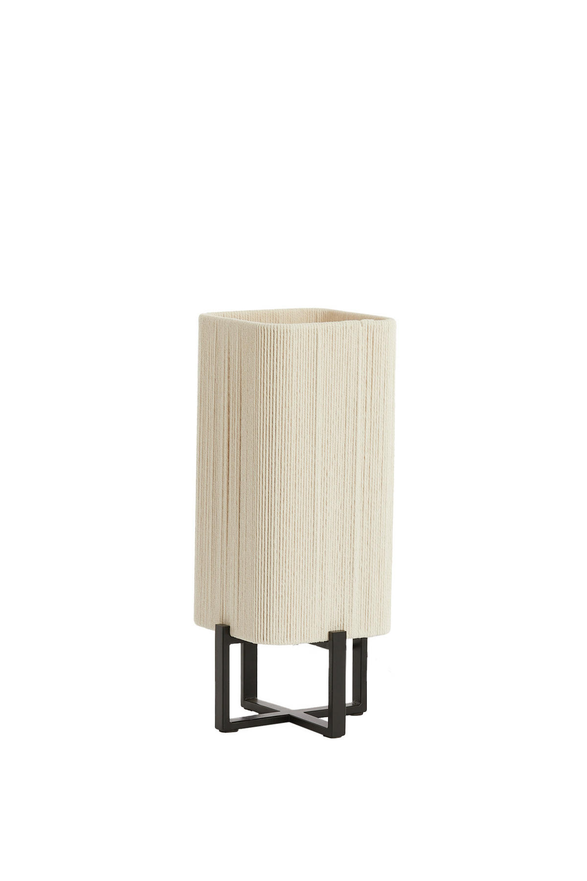 TISCHLEUCHTE Wyn Schwarz 16,5/16,5/39 cm - Schwarz, Metall (16.5/16.5/39cm) - Light & Living