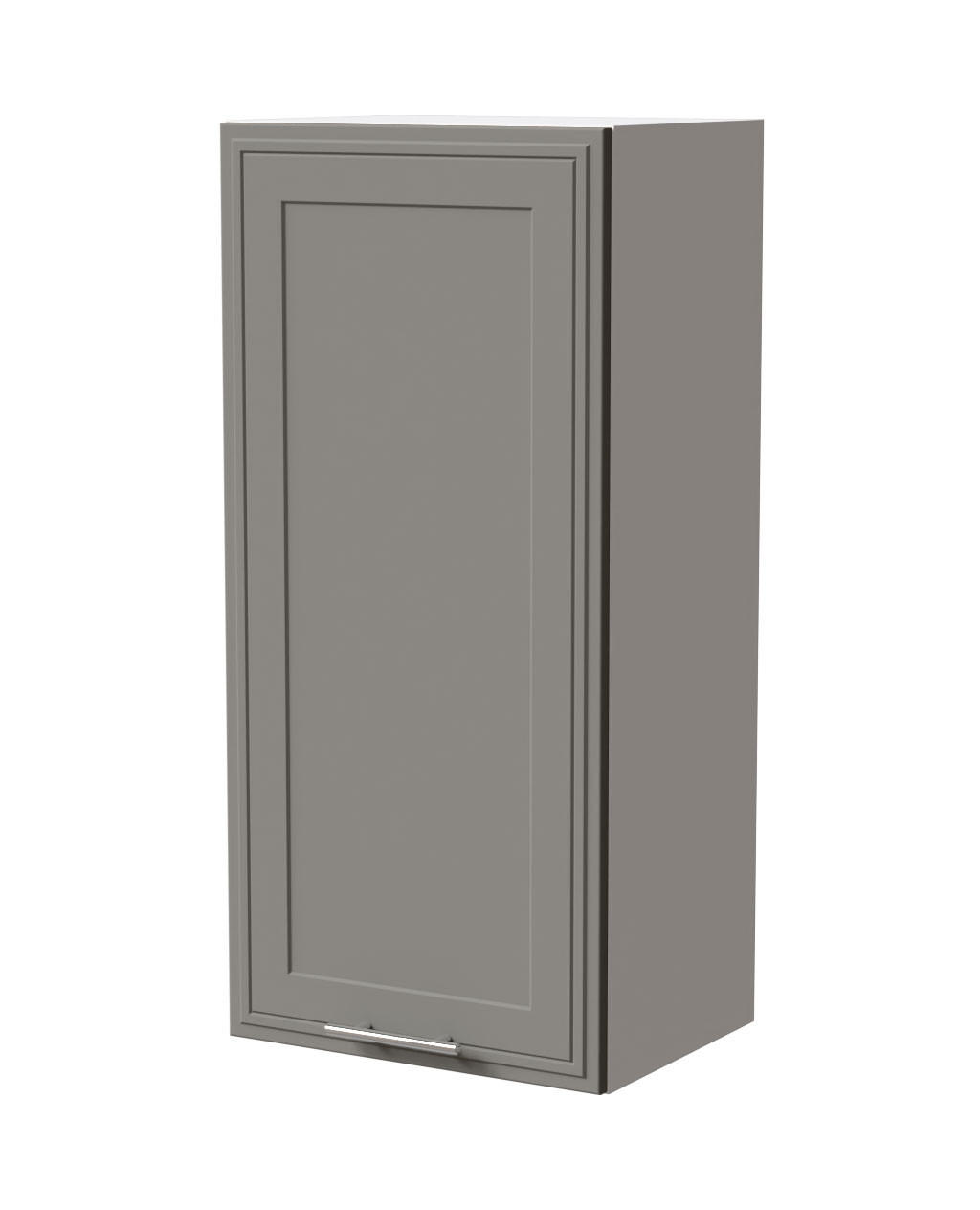 HÄNGESCHRANK Salo W4/45 Weiß / Dust Grey Matt 45 / 32,5 / 96cm - Weiß/Grau, Holz/Holzwerkstoff (45/96/32.5cm) - Feldmann-Wohnen