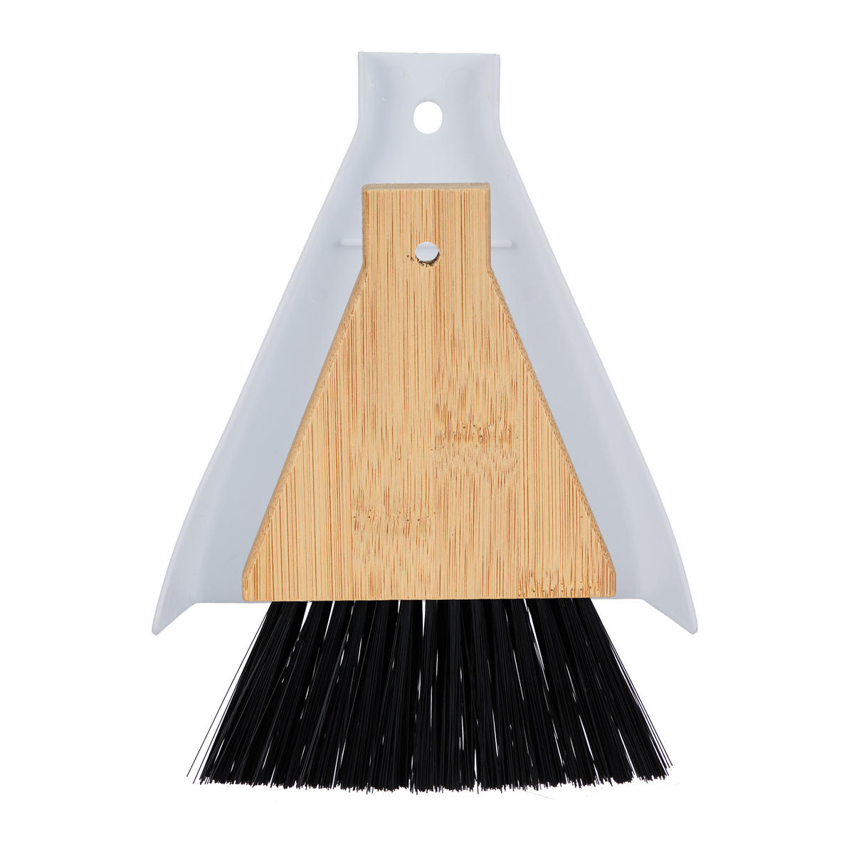 2XTISCHKEHRSET - Schwarz/Grau, Holz/Kunststoff (15/16.5/4cm) - Relaxdays