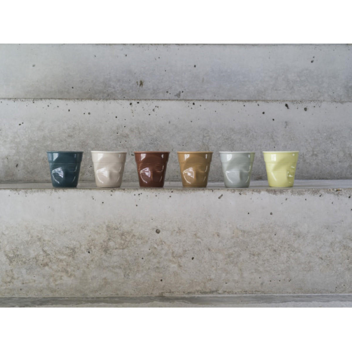 KNICKBECHER Cappuccino 0,18l Jaune acidulé - Multicolor, Keramik (0.18L) - Revol Porcelaine France