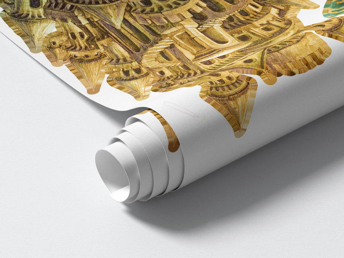 WANDAUFKLEBER 100x122cm - Märchenwesen - Multicolor, Kunststoff (100/122/0.1cm) - Wallfluent