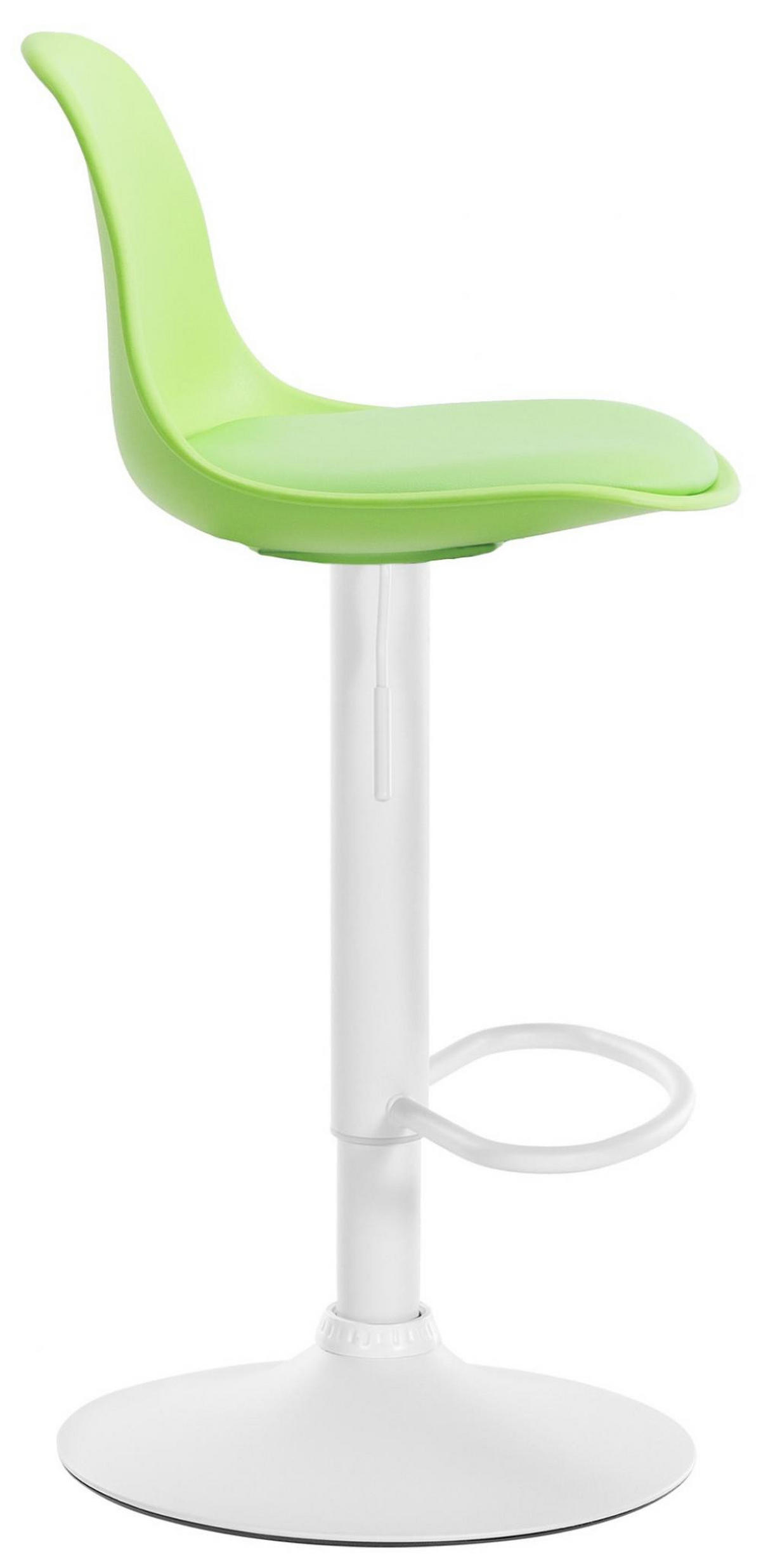 BARHOCKER Kunststoff grün - Weiß/Grün, Kunststoff/Metall (39/82/43cm) - CLP