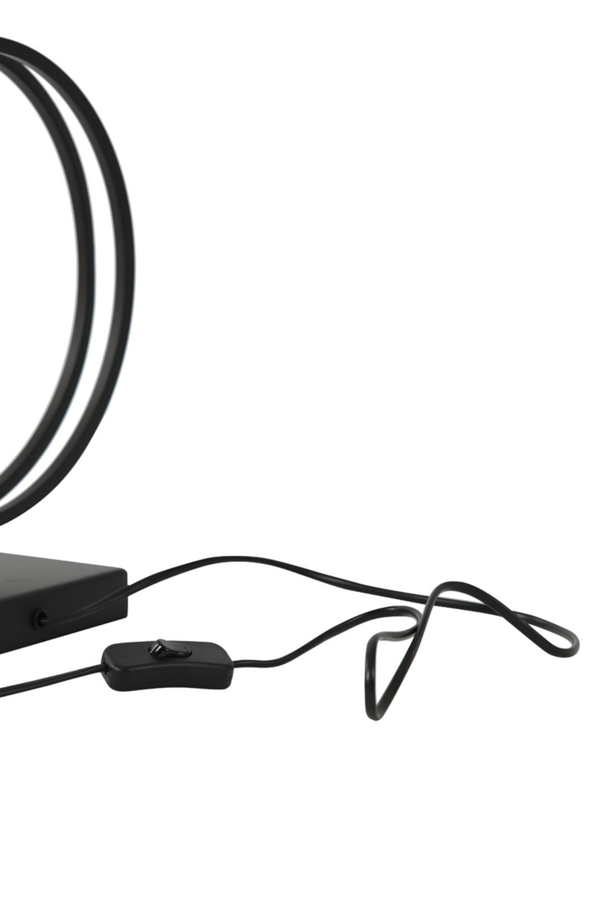 TISCHLAMPE Rudra Schwarz Ø25/30 cm - Schwarz, Metall (25/10/30cm) - Light & Living