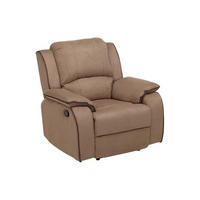 RELAXSESSEL Fernsehsessel - Microfaser - Taupe - HERNANI - Braun, Textil (100/99/96cm) - Vente-Unique