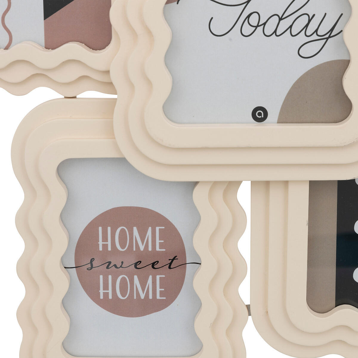 MULTIRAHMEN Kelly 51/40 cm - Beige, Holzwerkstoff (51/40/51cm) - Atmosphera Createur d´interieur