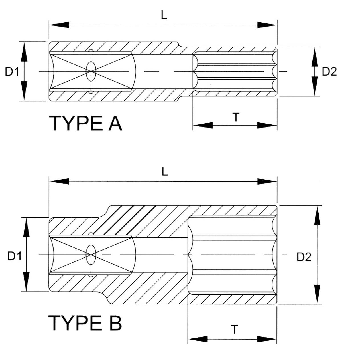 STECKSCHLÜSSEL SATZ 3/8 Zoll, SW 10-19 mm, 6-kant - Silberfarben, Metall (25/1/1cm) - BONI-SHOP