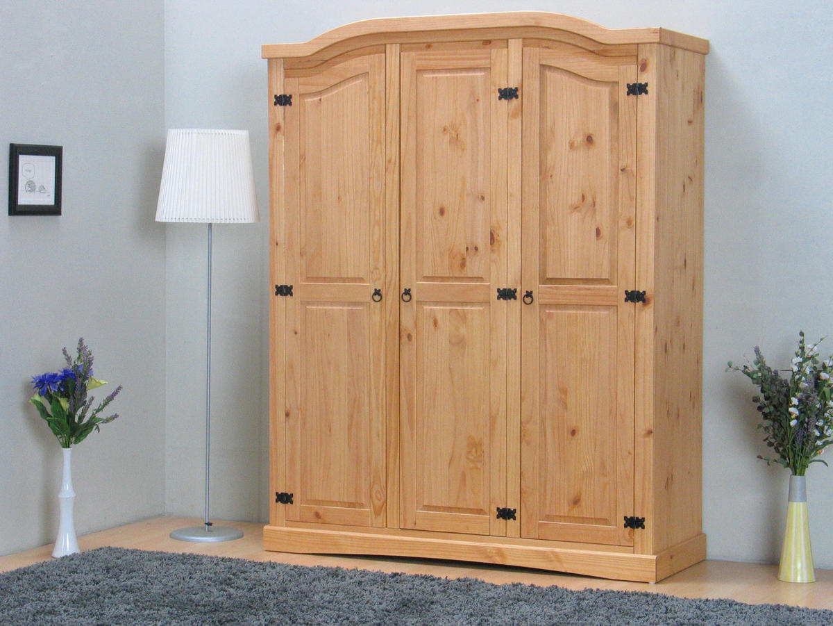 KLEIDERSCHRANK natur - Braun, Holz/Textil (152/193/54cm) - ebuy24