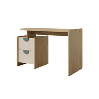 KINDERSCHREIBTISCH LEXO 12 120/78/60 cm in Eiche Cremona/Macadamia/Meeresblau - Blau/Eichefarben, Holzwerkstoff (120/78/60cm) - Deine Möbel 24