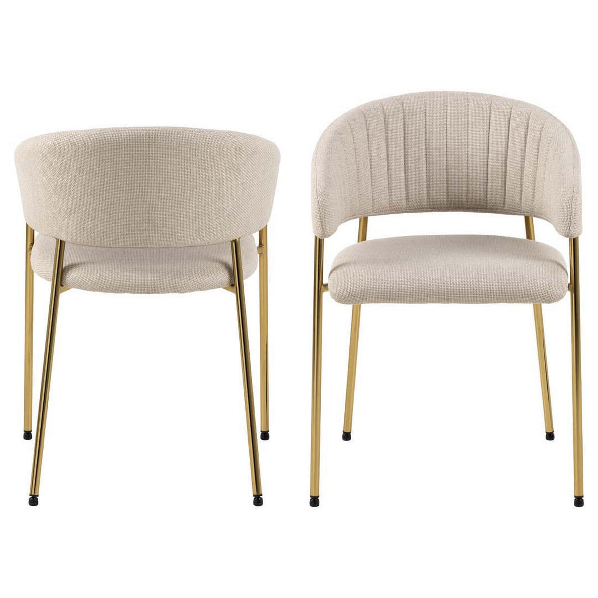 2ER Set ESSZIMMERSTUHL Beige - Beige, Textil (55/78/54cm) - ebuy24