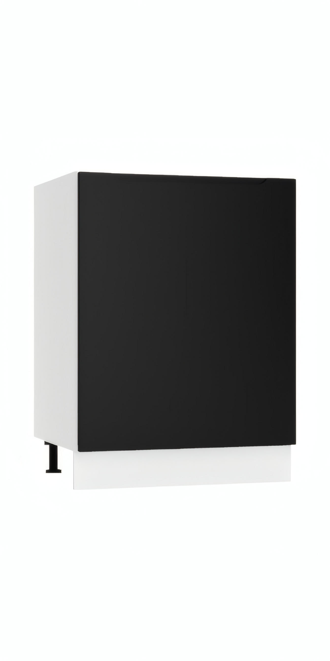 SPÜLENUNTERSCHRANK D60ZL S/1 - Zivora - Ordnung und Komfort im Küchenalltag - Schwarz, Holz (60/82/52.4cm) - ROYAL24_MARKT