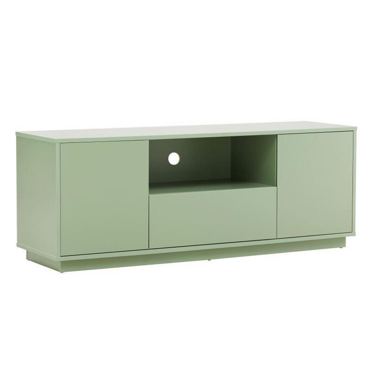 TV-SCHRANK 140 cm, Grün - Grün, Holz (40/52/140cm) - Oviala