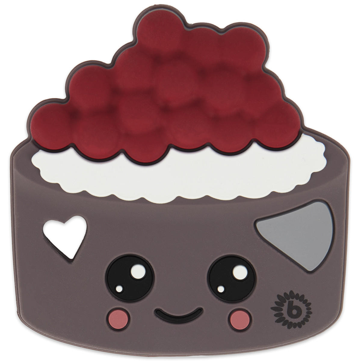 BEISSRING Silikon Torte - ab Geburt - Dunkelrot, Kunststoff (8/8cm) - Bieco Spielwaren