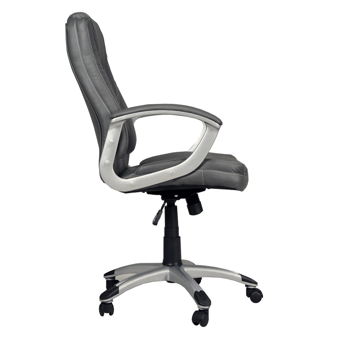 BÜROSTÜHL BOSS, CHEFSESSEL - Grau, Kunststoff (66/117/69cm) - Weber Industries