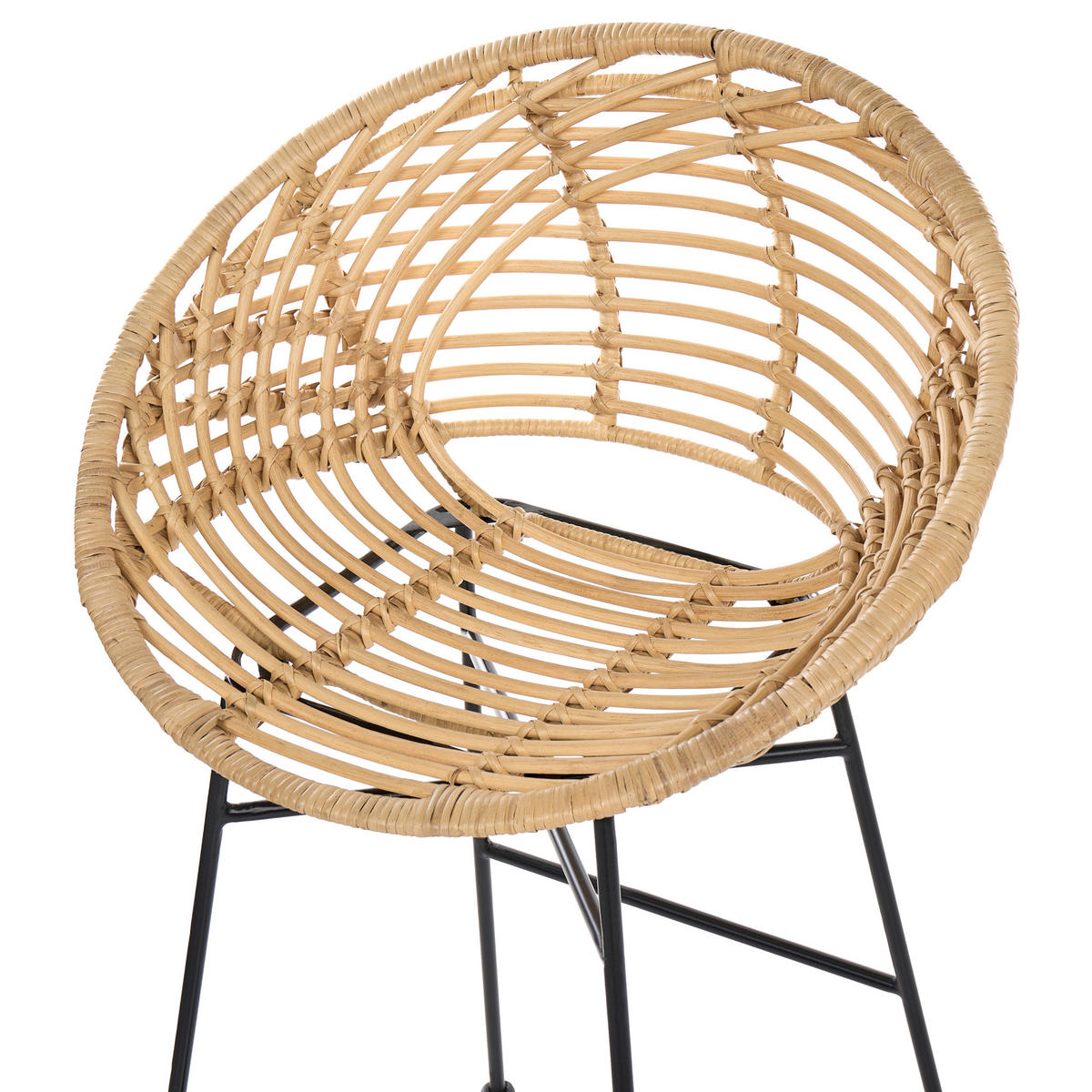 BAROVÁ ŽIDLE sada 2 ks Ratan Přírodní Windom - přírodní, přírodní materiály (56/95/51cm) - Beliani