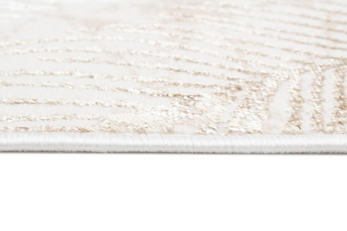LÄUFER Crystal Braun Palmenblätter 80/1100 cm - Braun, Textil (80/1100cm) - Tapiso