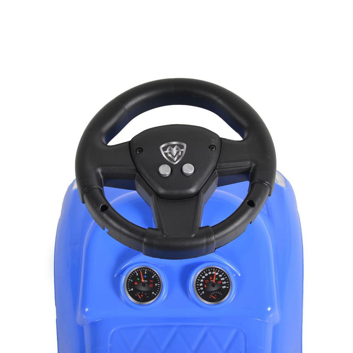 RUTSCHER Muse blau Musikfunktion, Rückenlehne, Lenkrad, ab 3 Jahren - Blau, Kunststoff (62/38/41cm) - Moni