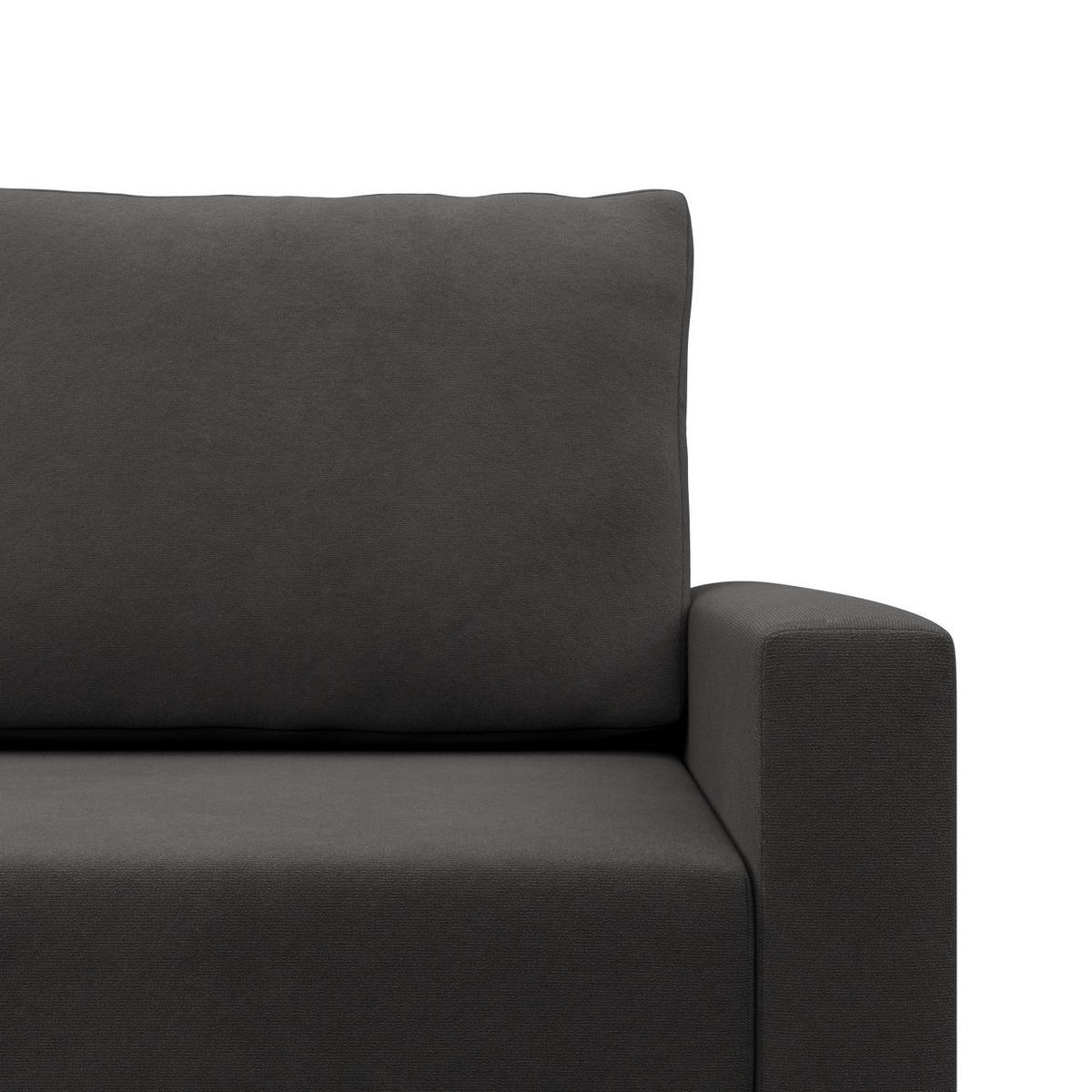 ECKSOFA MIT SCHLAFFUNKTION LINKS BLANK , Grau - Grau, Textil (223/175cm)