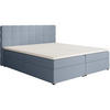 POLSTERBETT Topiq I 184/203/103 hellblau, Bouclé-Stoff - Hellblau, Holzwerkstoff (180/200cm) - Beautysofa