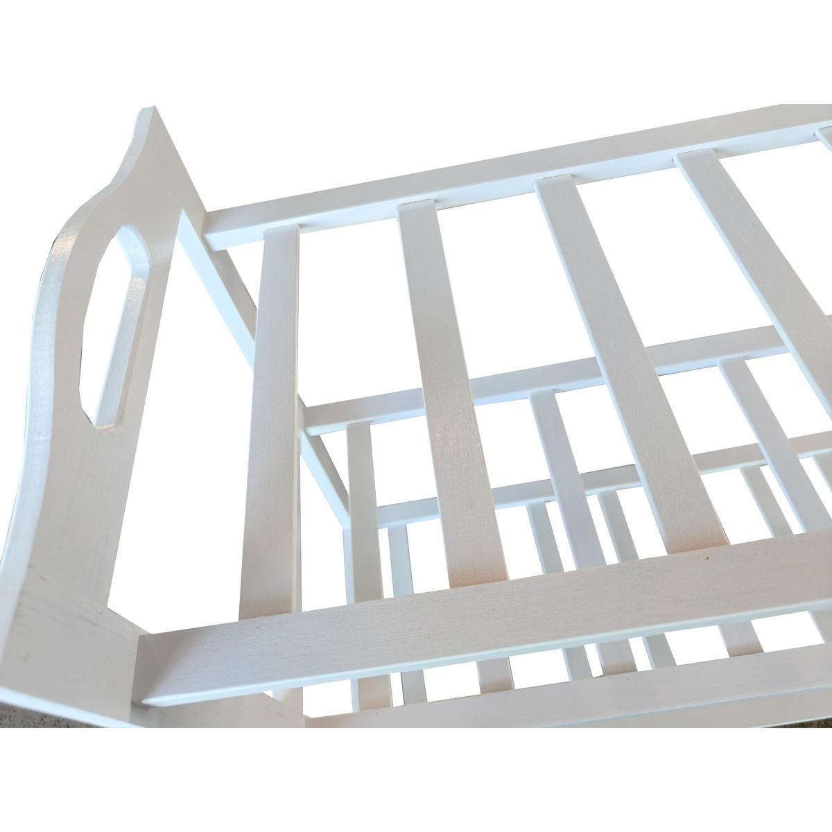 SCHUHREGAL - Weiß, Holz (70/48/25cm) - Relaxdays