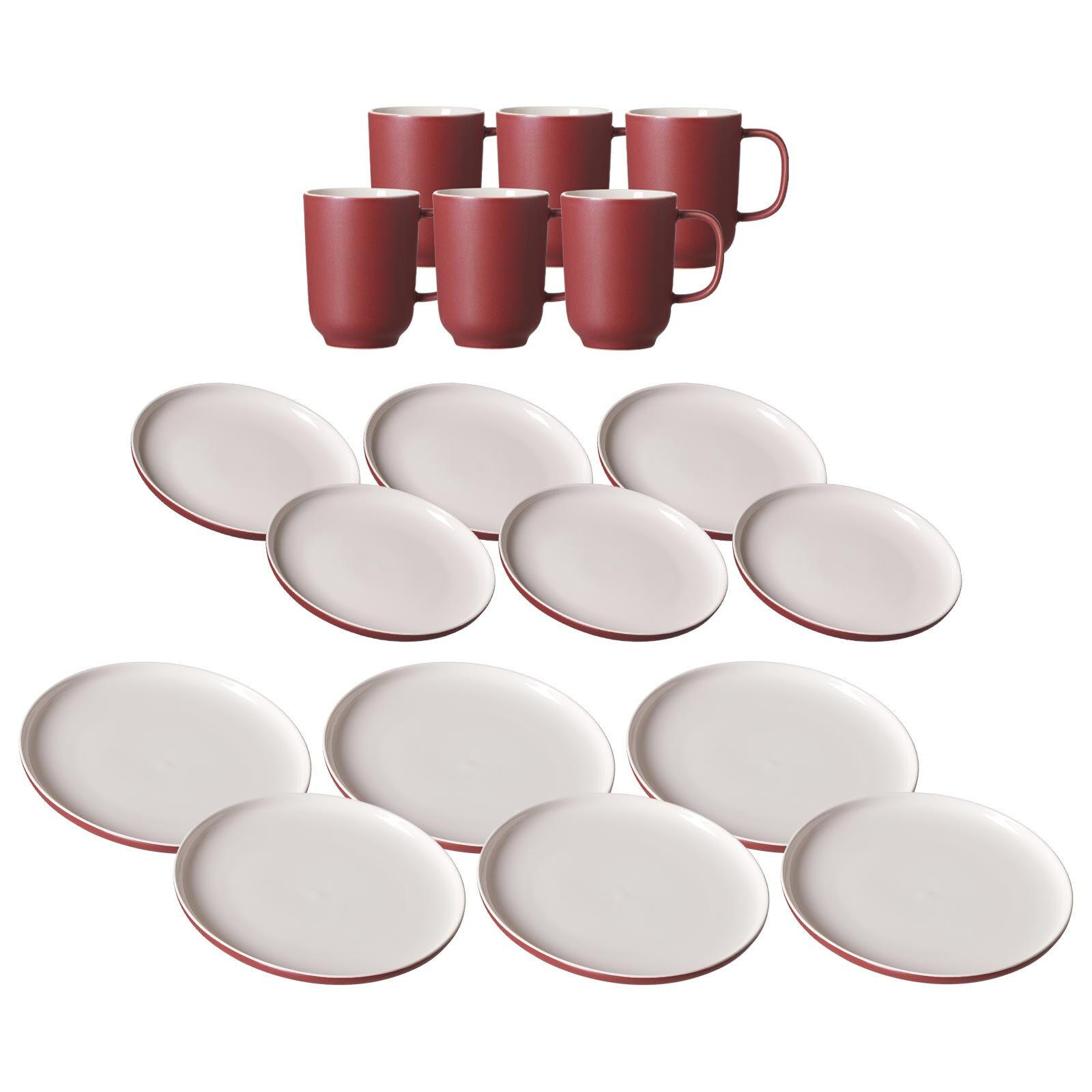 TAFELSERVICE Jasper beere 18er Set - Beere, Keramik (1/1/1cm) - Ritzenhoff Breker
