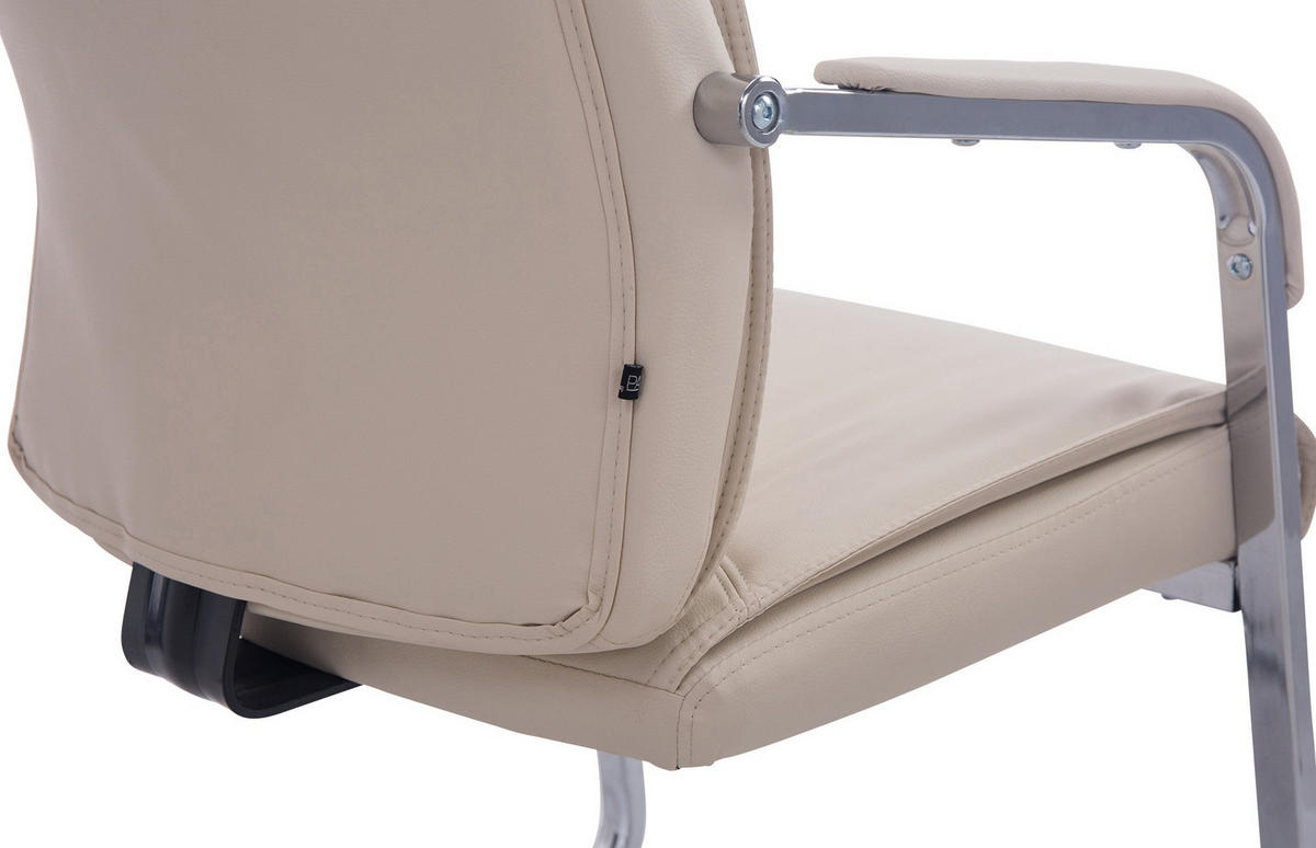 SCHWINGSTUHL Lederlook creme - Creme, Textil/Metall (58/102/65cm) - CLP