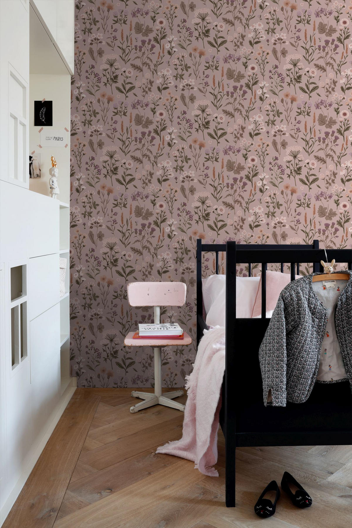 TAPETE Feldblumen 50 x 900 cm - Pink, Papier (50/900cm) - Sanders & Sanders