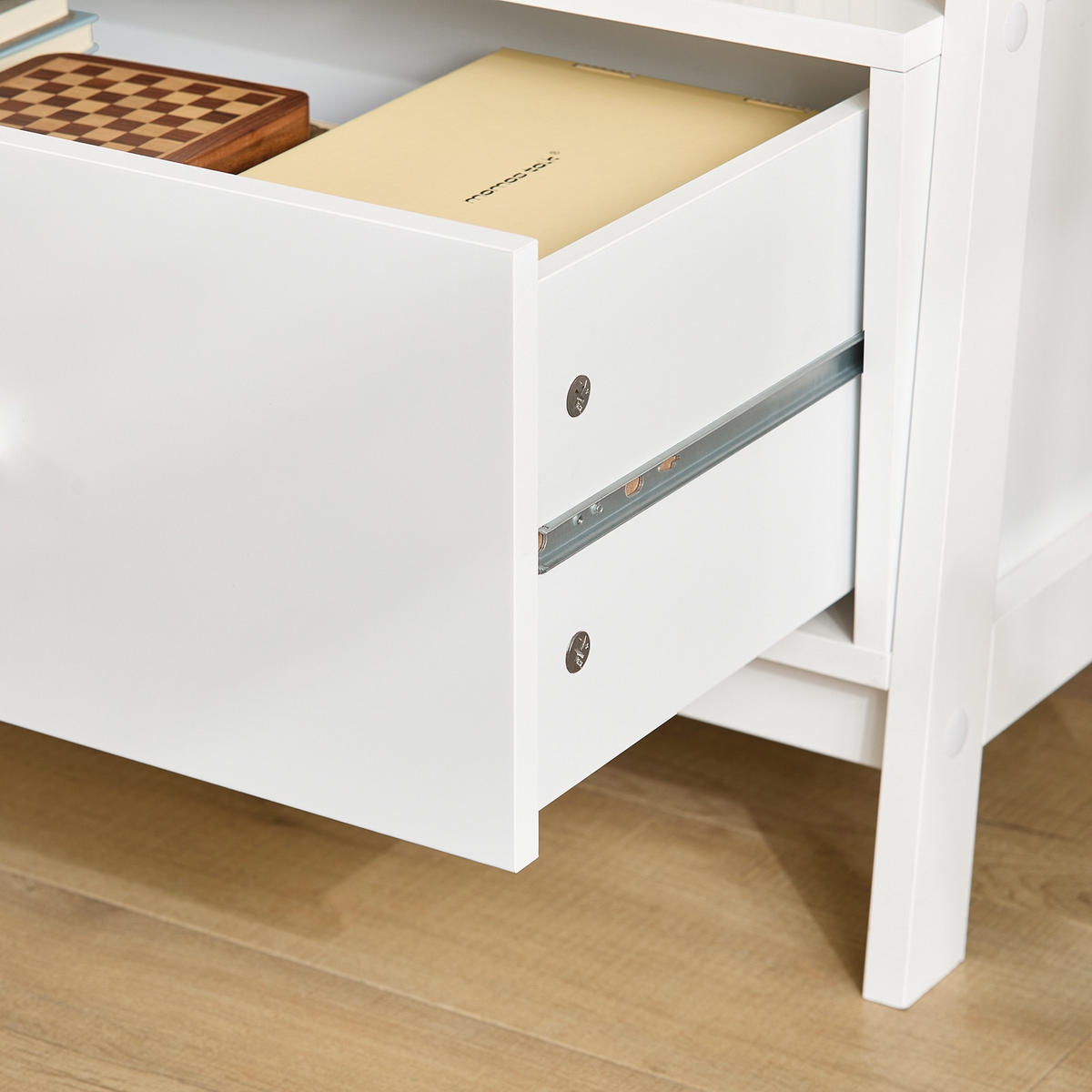 LEITERREGAL Weiß - Weiß, Holzwerkstoff (44/160/20cm) - SoBuy