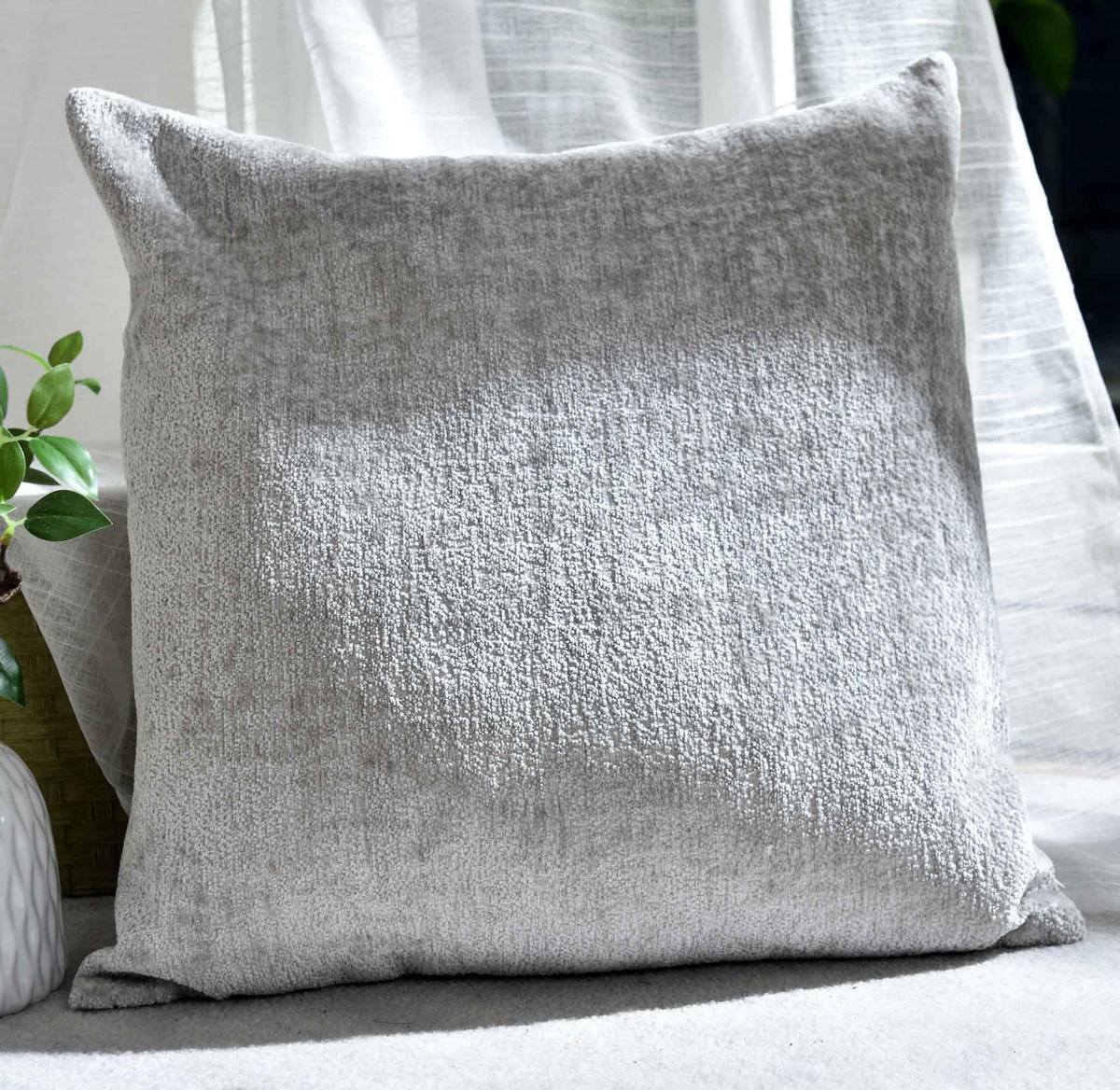 DEKOKISSEN »Nürnberg« HxB 45x45 cm Grau - Grau, Textil (45/45cm) - Gardinenbox