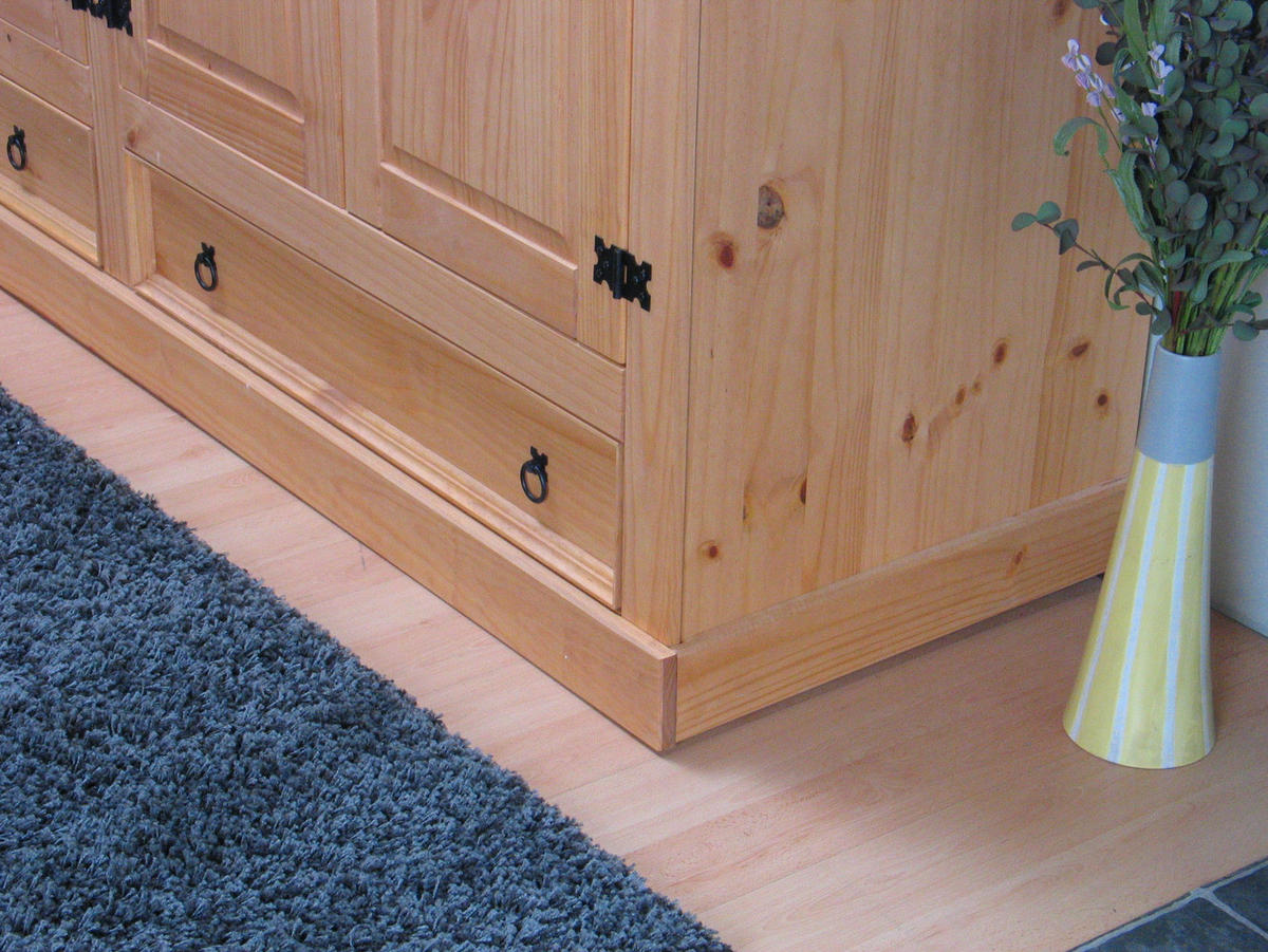 KLEIDERSCHRANK natur - Braun, Holz/Textil (244/196/57cm) - ebuy24