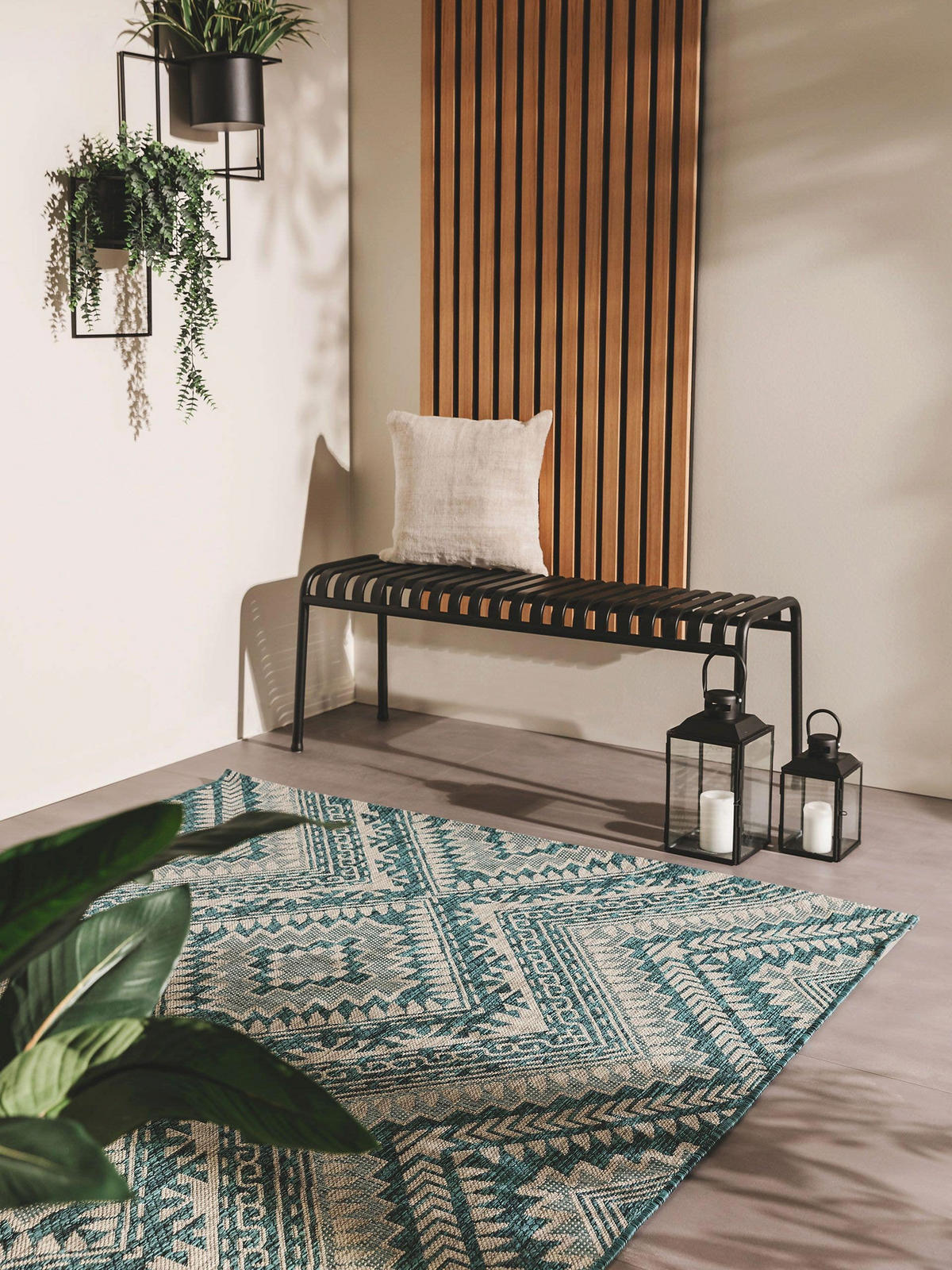 OUTDOORTEPPICH Cleo Blau 160x230 cm - Blau, Textil (160/230cm) - benuta Nest