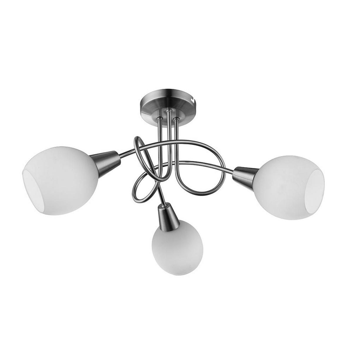 LED DECKENLEUCHTE Weiß mit Fernbedienung - Weiß, Glas (40.5/40.5/25.5cm) - Globo Lighting
