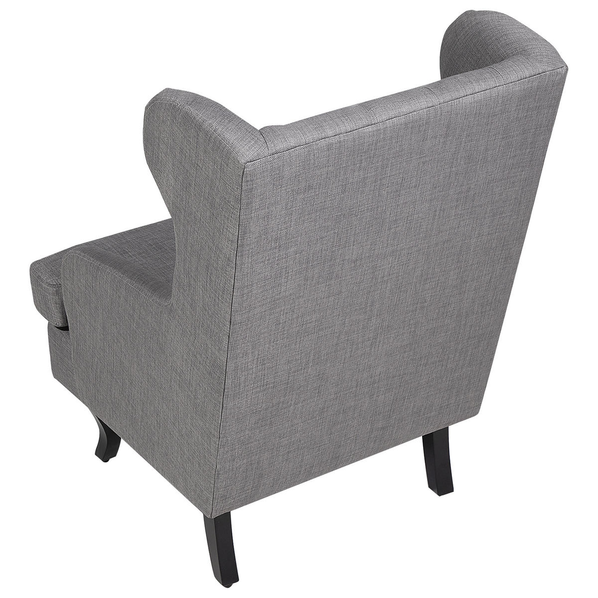 SESSEL Polsterbezug grau Alta - Schwarz/Grau, Textil (72/100/78cm) - Beliani